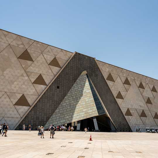 The Grand Egyptian Museum, one of the examples in the 7 Contemporary Wonders campaign